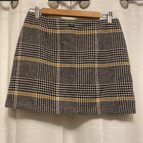 OBEY plaid mini skirt size 26 - Picture 4 of 6
